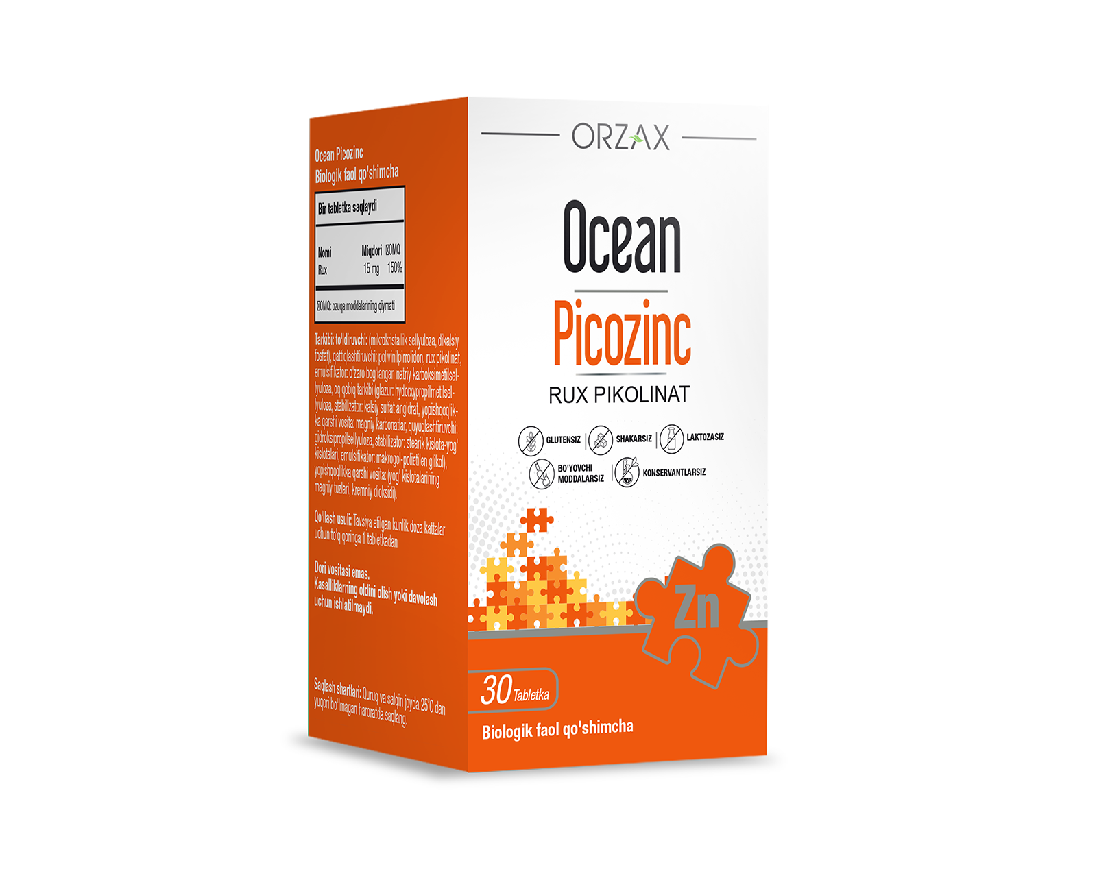 Ocean Picozinc tabletkalari